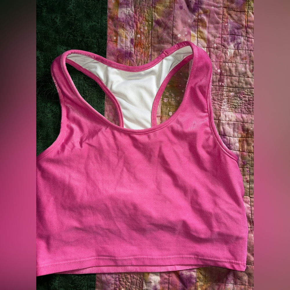 Pink Racerback Sports Bra